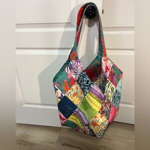Full Bloom Colorful Mondo Large Bag. . New. Tote. Cotton.